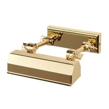 Wandlampe Bilderleuchte Spiegellampe Stahl Messing B 18,2cm Badezimmer Flurlampe