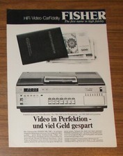 Seltene Werbung vintage FISHER