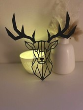 Hirsch, Geweih, Wandbild