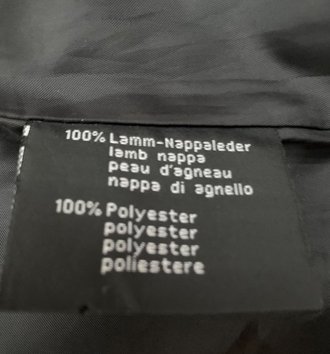 Lamm nappa ledermantel schwarz - nappa,