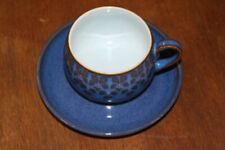 Tasse und Untertasse DENBY Fine Stoneware England handgefertigt MIDNIGHT RAR 