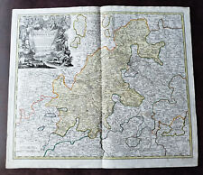 Bamberg Fürstentum Bistum Bayern Kupferstich Landkarte von Homann