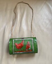 Kleine Botanisiertrommel Antik Blech Hühner Botanisier Trommel