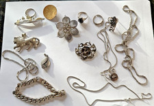 Schöner alter Silberschmuck  925er, 1 Kette Sterling, Silber Konvolut, 144 Gramm