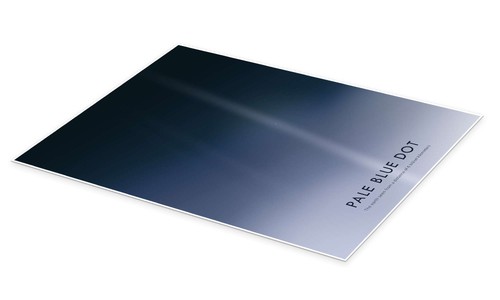 Poster pale blue dot - blue,