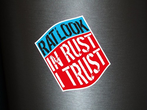Aufkleber ratlook in rust - x,