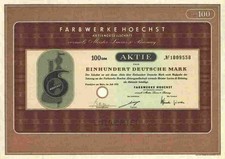 Farbwerke Hoechst AG 1955 Frankfurt Main IG Farben Aventis Celanese Dallas 100 M