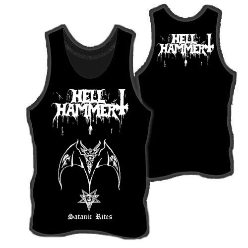 Hellhammer wifebeater tank - hellhammer,