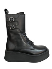 FRANCESCO BRUNELLI Amphibien Damen Leder schwarz BZ4743 100% Leder