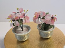 vintage  Halbedelstein 2 x