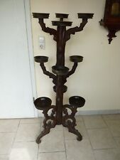 antik Brienzer Blumen Ständer Bank Säule um 1900 geschnitzt massiv Holz alt