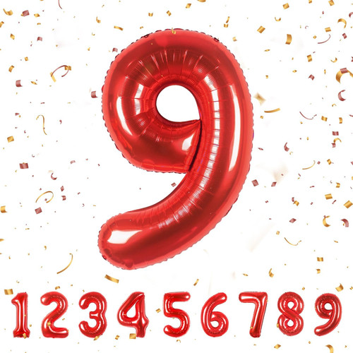Geburtstag zahlen luftballon - , 9