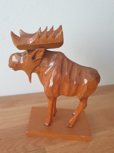 Elchfigur aus holz - aus,