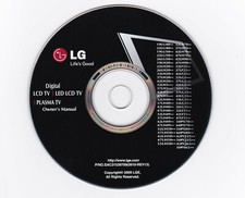 CD-ROM LG Life's Good Digital LCD TV - LED LCD TV - PLASMA TV Owner's Manual