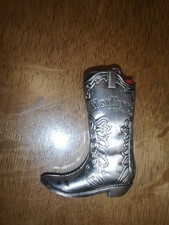 Marlboro Cowboystiefel Feuerzeughülle mit Mini BIC Vintage