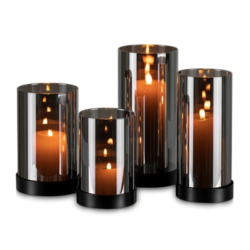 Windlicht glas schwarz - windlicht,