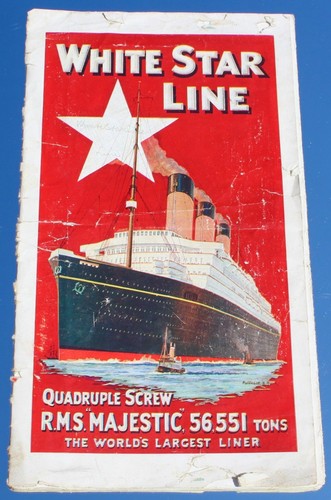 White star line rms majestic - line,