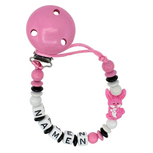 Schnullerkette mit wunschnamen - schnullerkette,