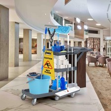 Profi Reinigungswagen mit 6