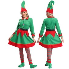 Frauen Weihnachten Samt Kleid