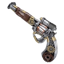 Pistole, Steampunk, silber, 31