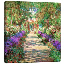Leinwandbild Weg im Garten des Künstlers - Claude Monet
