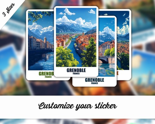 Grenoble aufkleber frankreich - aufkleber,
