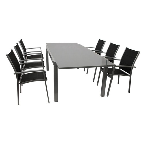 Garten sitzgruppe teilig alu - 7-teilig,