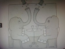 Wilhelm Schlote*7 Blatt *Cartoon auf Büttenpapier*Nichtr.-Haushalt