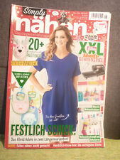 Simply Nähen Nov./Dez.06/2017- 20fantastische Anleitungen Mit Schnittmusterbogen