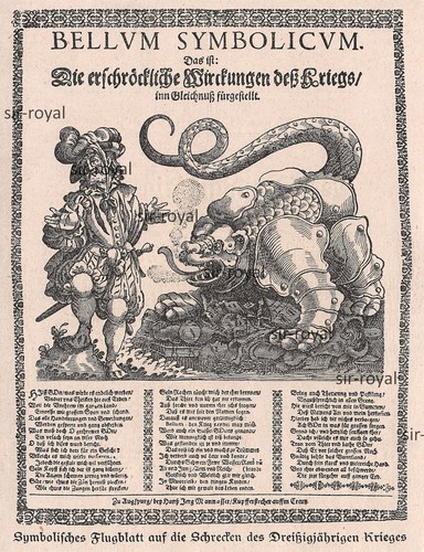 Flugblatt jähriger krieg - flugblatt,