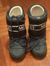 Original MOON BOOT C Nylon Moda Unisex 42-44 Après Ski Schnürstiefel schlamm