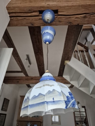 Vintage keramik pendelleuchte - vintage,
