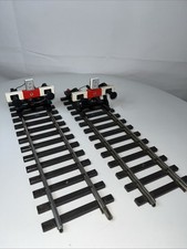 2 x Märklin5602  Spur 1  Prellbock mit blinkender LED und Gleis
