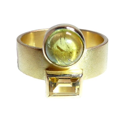 Ring 750 gold turmalin 51 - gr.,
