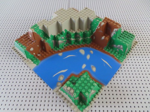 Lego platte canyon - lego, 3d