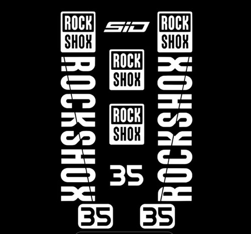 Rock shox federgabel sticker - rock,