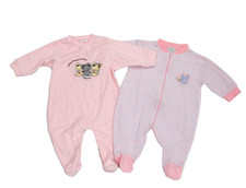 2x Frottee- Strampler