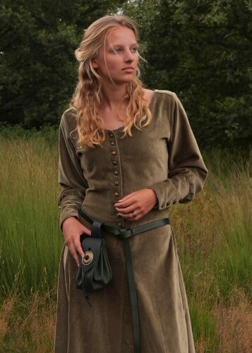 Cotehardie isabell aus samt - isabell,