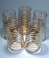 5 Longdrinkgläser Vintage