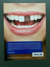 Hoffentlich Allianz Versicherung Zahnlücke 2008 Vintage Ad Werbung Reklame