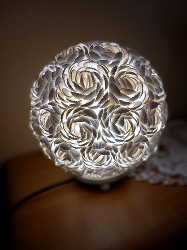Muschellampe rosenkugel neu - muschellampe,