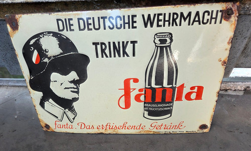 Top kleines emailleschild - top,