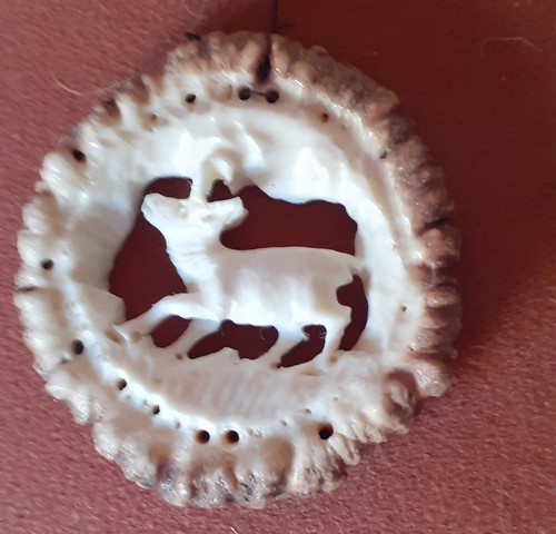 Hirschhornrose handgeschnitz - hirschhornrose,