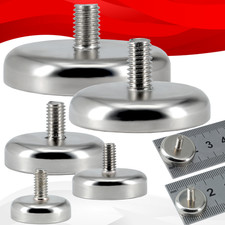 Neodym Magnete Mit Gewinde Topfmagnete Außengewinde Gewindebolzen Zapfen Stark 