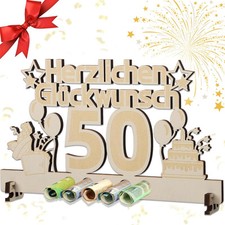 Hölzernes Geschenk zum 50