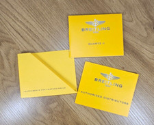 BREITLING QUARTZ II Booklet Anleitung vintage Quarz gelb im Schuber