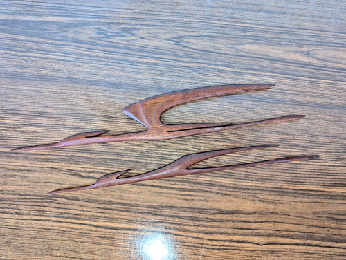 Teak reiher fliegend - reiher, 60er