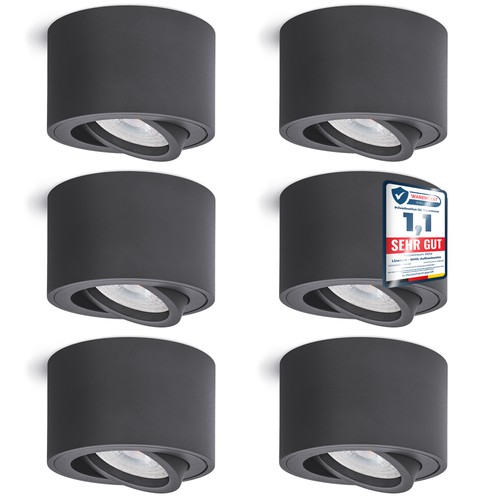 Smol aufbaustrahler mit led - 6x,