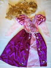 Original Kleid aus Destiny Paris, Rapunzel Kleid+Perücke Gr. 9 Jahre Alt